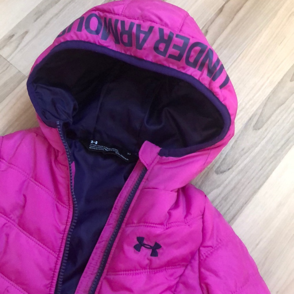 3T Toddler girl UA rain jacket all season - Picture 2 of 4